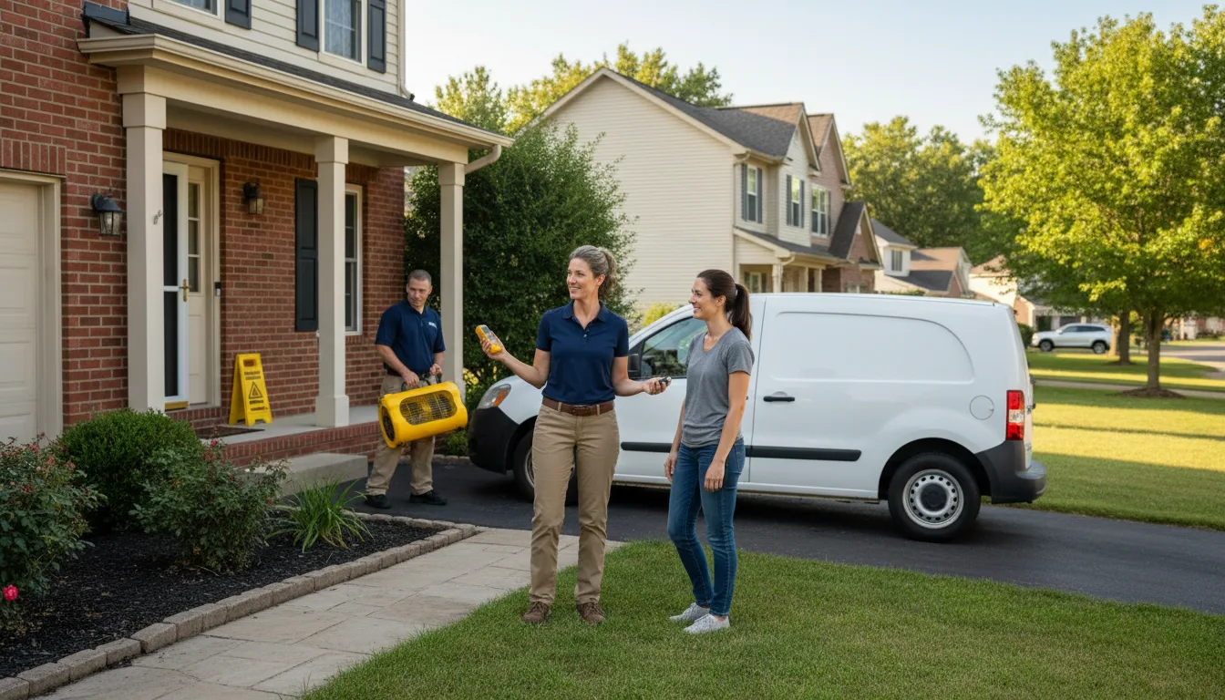 Residential water damage restoration in Luning, NV
